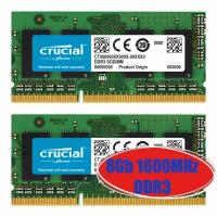 Оперативная память Crucial 4GB DDR3 1600MHz PC3-12800 SODIMM