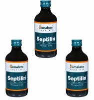 Сироп Септилин Хималая (Septilin Syrup Himalaya), природный антибиотик, при заболеваниях лор-зоны и простуде, 3х200 мл