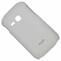 Чехол Samsung S6310/S6312 задняя крышка пластиковый прорезиненный Moshi Case Soft Touch <белый>