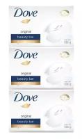 DOVE Original Мыло косметическое, 3 шт х 135 г