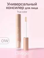 Divage Консилер для лица универсальный Concealer True Color, Тон 01w