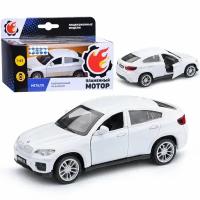 Машина металлическая 1:43 BMW X6, цвет белый 33700W