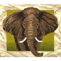 Коврик "Слон" #37660 MCG Textiles Набор - ковровая техника 111 x 101 см
