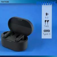 Наушники беспроводные PHILIPS TAT1138BK00 черный