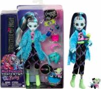 Кукла Monster High Фрэнки Штейн с питомцем выпуск 2022 года, 26 см, HKY68