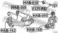 Тяга задней подвески (HONDA CR-V RE3/RE4 2007-) FEBEST, 0325RE FEBEST 0325-RE