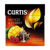 Чай чёрный "Mango & Berries", CURTIS, 20 пакетиков, 34 г