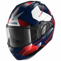 Мотошлем трансформер модуляр SHARK EVO GT TEKLINE Blue/Chrome/Red, M