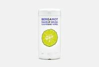 Очищающие салфетки для кистей с маслом бергамота Bergamote Makeup Brush Cleansing Wipes 100 шт