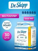 Пеленки одноразовые 60x60 Dr.Skipp Soft Line, гигиенические впитывающие для детей, 30шт