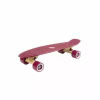 Скейтборд HUDORA Retro Board Curve, бордовый 12153