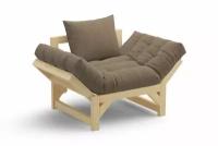 Кресло Нонтон Амбер коричневое 120x74x85 см