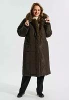 Пальто женское зимнее утепленное стеганое с капюшоном D’imma Fashion Studio "Мелони"