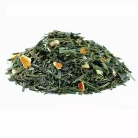 Зелёный чай с Имбирём, лимонной травой, цедрой апельсина и оригинальным освежающим ароматом 50 гр