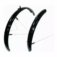 Крылья SunnyWheel FE-115FR, полноразмерные для велосипедов 29", ширина до 2.35, металлопластик, черные