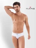 Мужские плавки белые Clever Moda BAHIA SWIMSUIT BRIEF 089101 S (44)