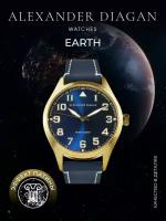 Наручные часы Alexander Diagan 1500Earth_BlueGold