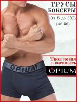 Мужские трусы боксеры темно-синие Opium Boxer R59 S (46)