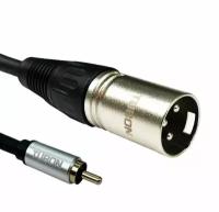 Кабель TUBON Микрофонный межблочный XLR (M) Male - RCA (M) Male OD6.0 ПВХ XMR001 5м