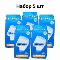 Mon Rulon влажная туалетная бумага детская 50 салфеток в упаковке, набор 5 упаковок
