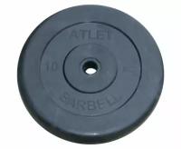 Диск обрезиненный BARBELL ATLET 10 кг / диаметр 26 мм