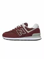 Кроссовки New Balance 574, размер 8, бордовый