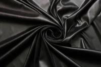 Ткань Трикотаж джерси под кожу черный, ш144см, 0,5 м