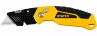 STAYER Hercules-А24, универсальный металлический нож с трапециевидным лезвием (0946)