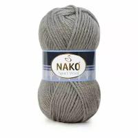 Пряжа Sport wool Nako, серо-бежевый - 922, 25% шерсть, 75% премиум акрил, 5 мотков, 100 г., 120 м