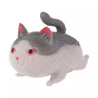 "Кот Angry cat" реалистичная игрушка-антистресс, мялка, цвет серый