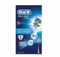 Электрическая зубная щетка Oral-B Pro 600 Deep Clean D16.513 (белый)