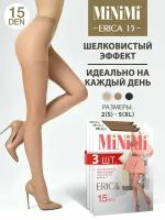 Колготки MiNiMi, 15 den, 3 шт., размер 3, бежевый