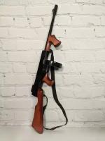 Детское деревянное оружие пистолет-пулемет Томпсона, 72 см