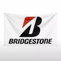 Флаг плакат баннер JDM Bridgestone Бриджстоун