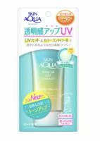 Солнцезащитный крем Rohto Skin Aqua Tone Up UV Essence Mint Green SPF 50+, 80 гр