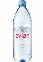 Минеральная вода Evian (Эвиан) питьевая 6 шт по 1 л пэт