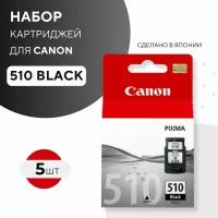 Набор картриджей Canon PG-510 5шт (Черный)