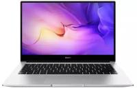 14" Ноутбук HUAWEI MateBook D 14 NbD-WDI9 1920x1080, Intel Core i3 1115G4 3 ГГц, RAM 8 ГБ, DDR4, SSD 256 ГБ, Intel UHD Graphics, Windows 11 Home, 53013ERK, мистический серебристый