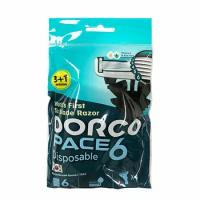 Станки для бритья Dorco Pace одноразовые 6 лезвий мужские 4шт