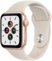 Умные часы Apple Watch SE 40mm Cellular Aluminum Case with Sport Band (Цвет: Gold/Starlight)