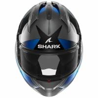 Мотошлем трансформер модуляр SHARK EVO GT TEKLINE Antracite/Chrome/Blue, M