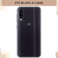 Силиконовый чехол на ZTE Blade A7 (2020) / ЗТЕ Блэйд A7 2020, прозрачный