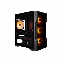 1STPLAYER Корпус TRILOBITE T3-G ARGB Black mATX 4x 120mm ARGB fans inc. T3-G-BK-4F2 AP