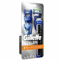 Стайлер для ухода за бородой и усами Gillette Fusionстай, 1 сменная кассета, 3 насадки