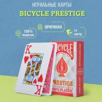 Карты для покера Bicycle Prestige красная рубашка