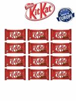 Шоколадный батончик KitKat с хрустящей вафлей, 12 шт по 41,5 г