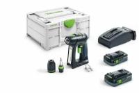 576435 FESTOOL Аккумуляторная дрель-шуруповёрт C 18 HPC 4,0 I-Plus