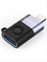 Адаптер OTG для телефона Orico -WLA-BK-BP USB-A(f)/Lightning(m), USB 2.0,, черный