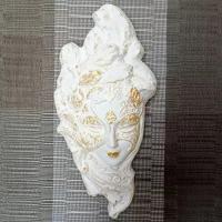 Панно настенное из гипса "Венецианская маска" золото
