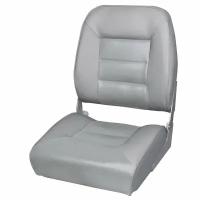 Кресло в лодку складное "High Back Premium" Серый 43х56х38см алюминиевый каркас, подушки винил